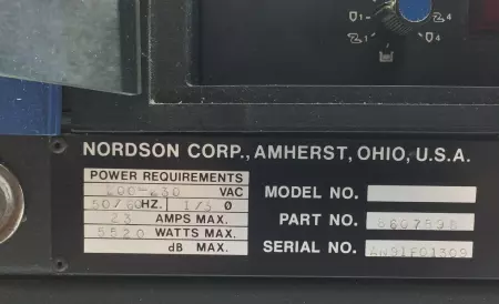 Nordson 860789B Hot Melt Glue Temperature Controller 