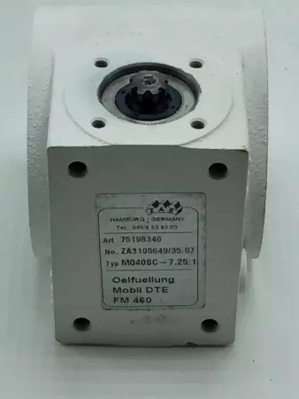 ZAE 75198340 Gearbox Ratio 7.25:1 Type M040SC  ZA3105649/35.07 