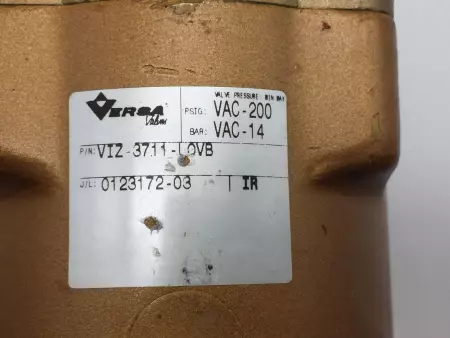  Versa VIZ-3711-LOVB 3-Way Lock Out Valve 200VAC, 1/4 NPT 