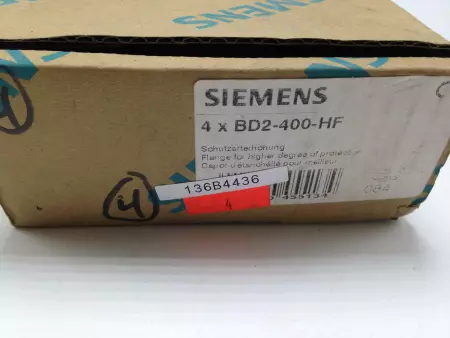 SIEMENS BD2-400-HF FLANGES FOR IP54, QTY OF 4, 72X16X362MM 