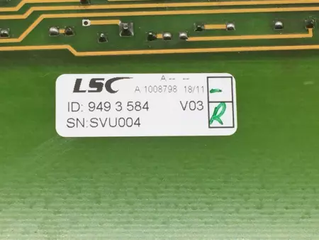 LSC 949-3-584 Power Supply PC Board 