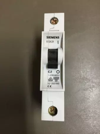  SIEMENS 5SX21-C2 CIRCUIT BREAKER 2AMPS & 230/400V TESTED 