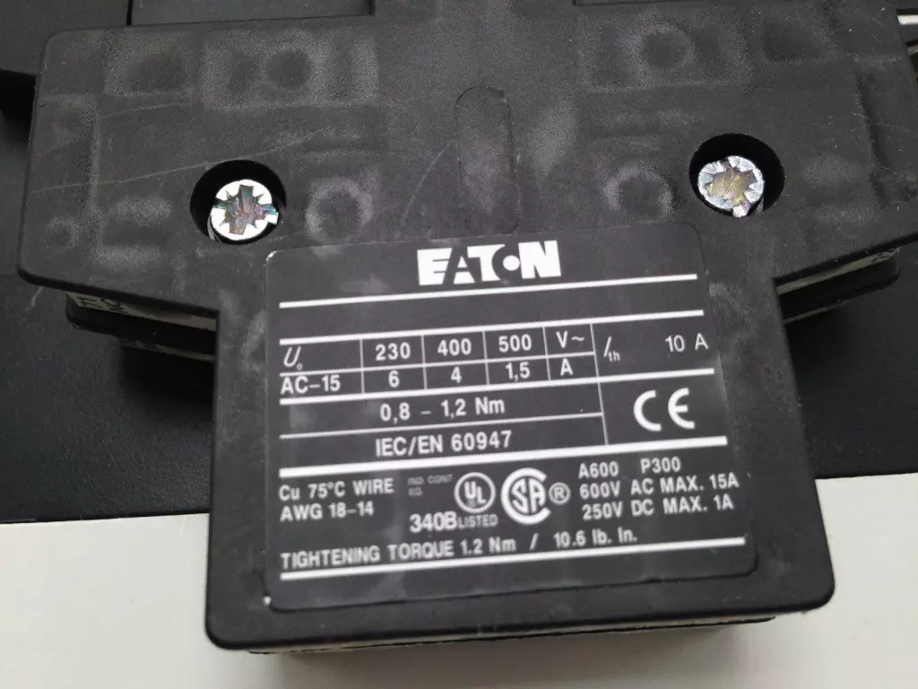 Eaton DIL M185-XTCE185L Contactor 600V 225Amp 110/150VDC Coil 