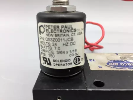 FABCO-AIR 14CC-4-24VDC CONTROL SOLENOID VALVE 