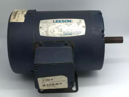  Leeson C4T17FH5A AC Motor 1/4HP, 208-230V PN# 101078.00 