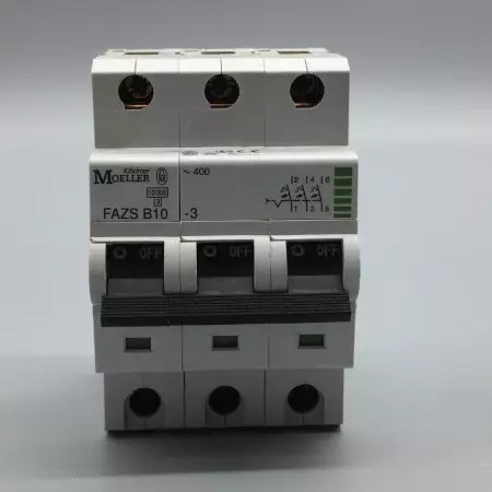  Moeller FAZS-B10-3 Circuit Breaker 400V 10Amp 