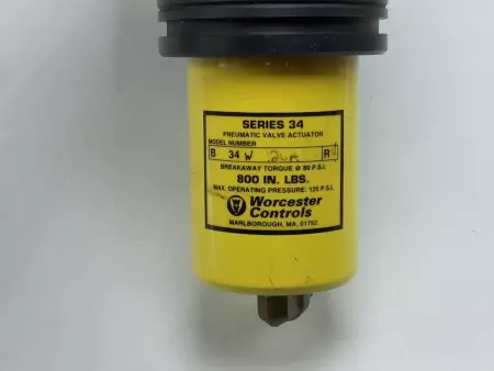 Worcester Controls B-34W-120A-R4 & 1/2-4466TSE Pneumatic Valve Actuator 