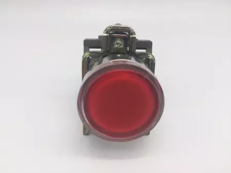  Telemecanique ZB4BW34 Red Pushbutton Light Module W/ZBV-6 Light Block 