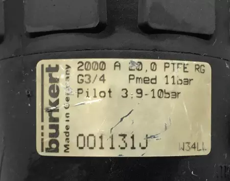 BURKERT 001131J VALVE SEAT 2000 A, 20.0  G 3/4 (TESTED) 