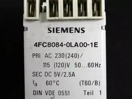 Siemens 4FC8084-0LA00-1E Power Supply 