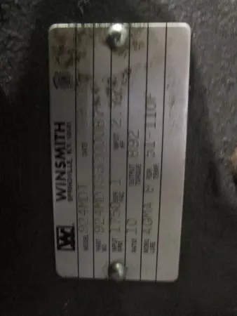 Reliance Electric P14A5805P Gearmotor 2HP W/ Winsmith Gear Reducer 924MDT 