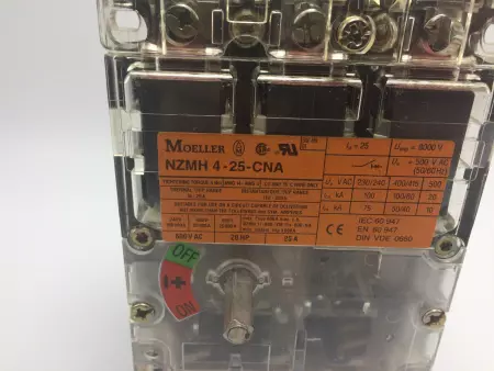  Moeller NZMH 4-25-CNA CNA Disconnect Switch 