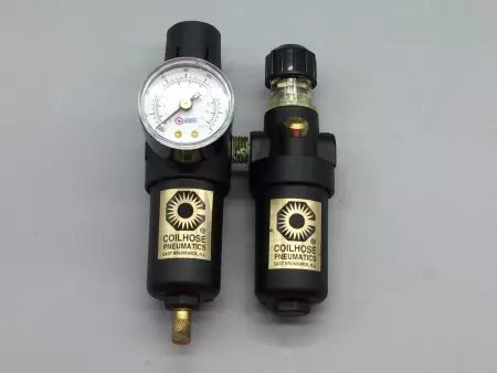 COILHOSE PNEUMATICS MFCL2-GM 1/4 INCH MINI INTEGRAL FILTER/REG AND LUBRICATOR GAUGE 