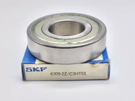 NEW SKF 6309-2Z/C3HT51 RADIAL/DEEP GROOVE BALL BEARING DOUBLE SHIELD 45MM ID PN#