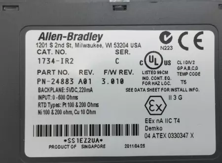 Allen-Bradley 1734-IR2 SER.C Point I/O Input Module 