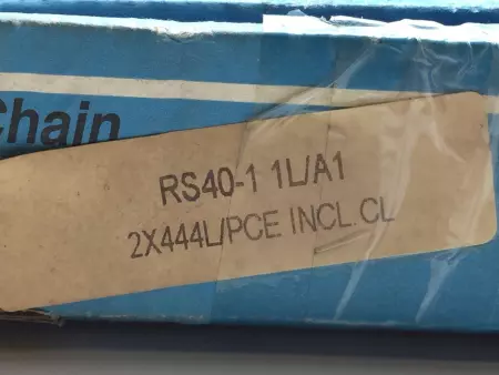 NEW Tsubaki RS40-1 1L/A1 Riveted Roller Chain, 10Ft, 1/2