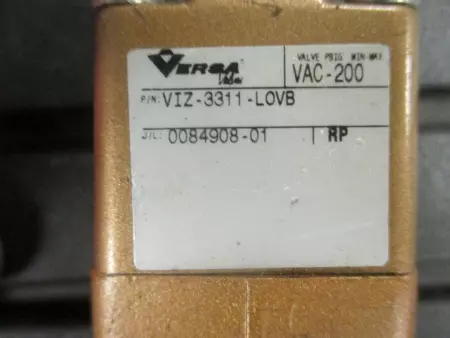 Versa VIZ-3311-LOVB Lock-Out Valve, 200 PSIG 