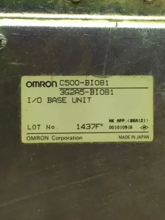 Omron C500-B1081 3G2A5-B1081 I/O Base Unit 