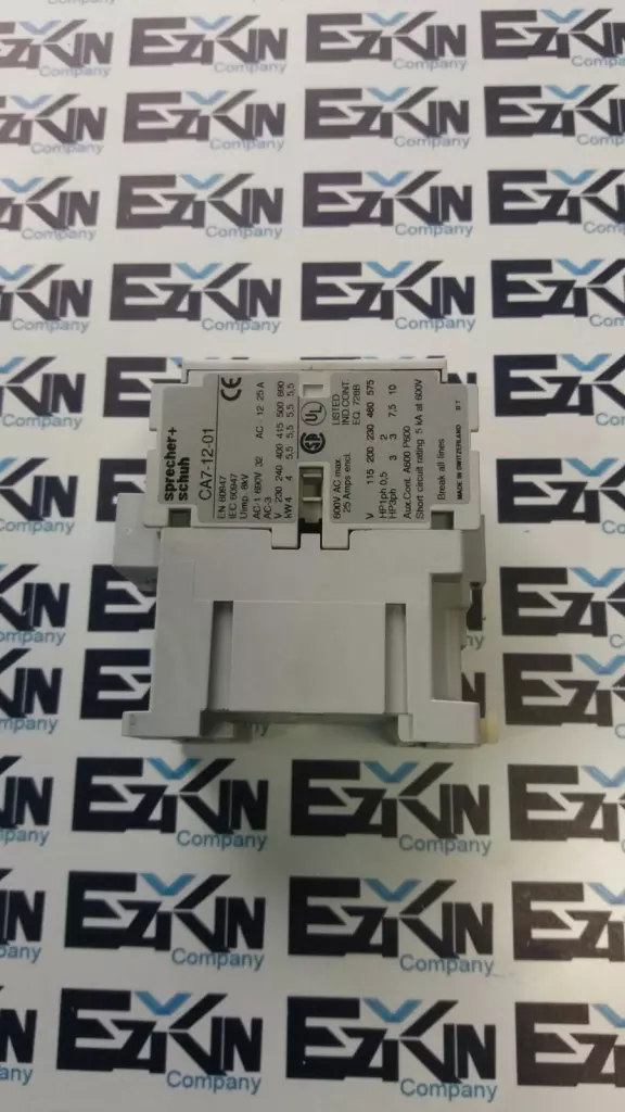 Sprecher+Schuh CA7-12-01 Definite Purpose Contactor, 25A 600VAC 120V Coil 