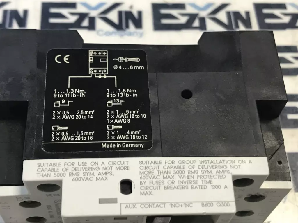 Siemens 3VU1300-1MJ00 Motor Starter-Protector, 600 VAC 25A Range 2.4-4.0Amp 
