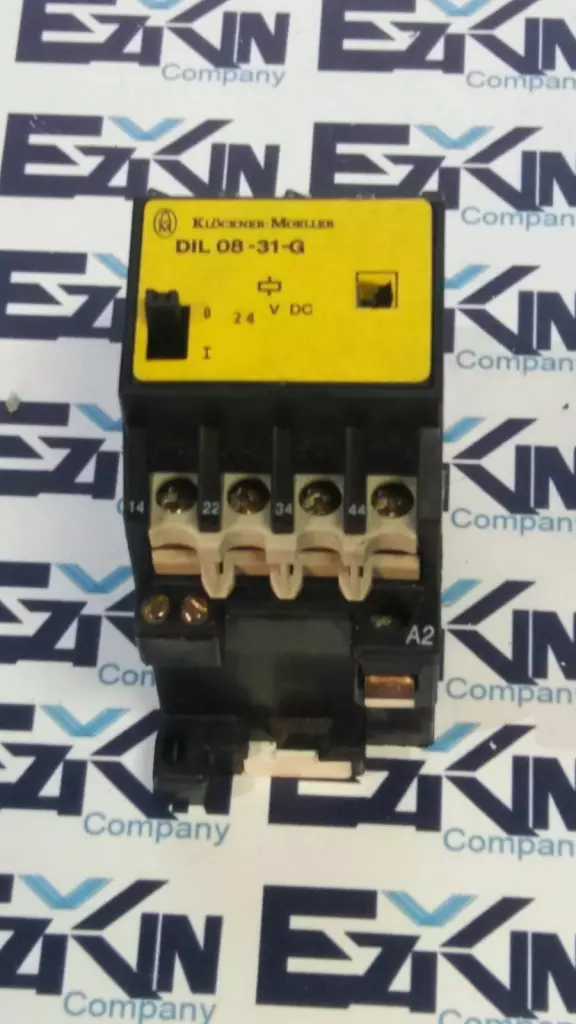 Klockner Moeller DIL08-31-G Contactor, 500V 10A 24VDC Coil 