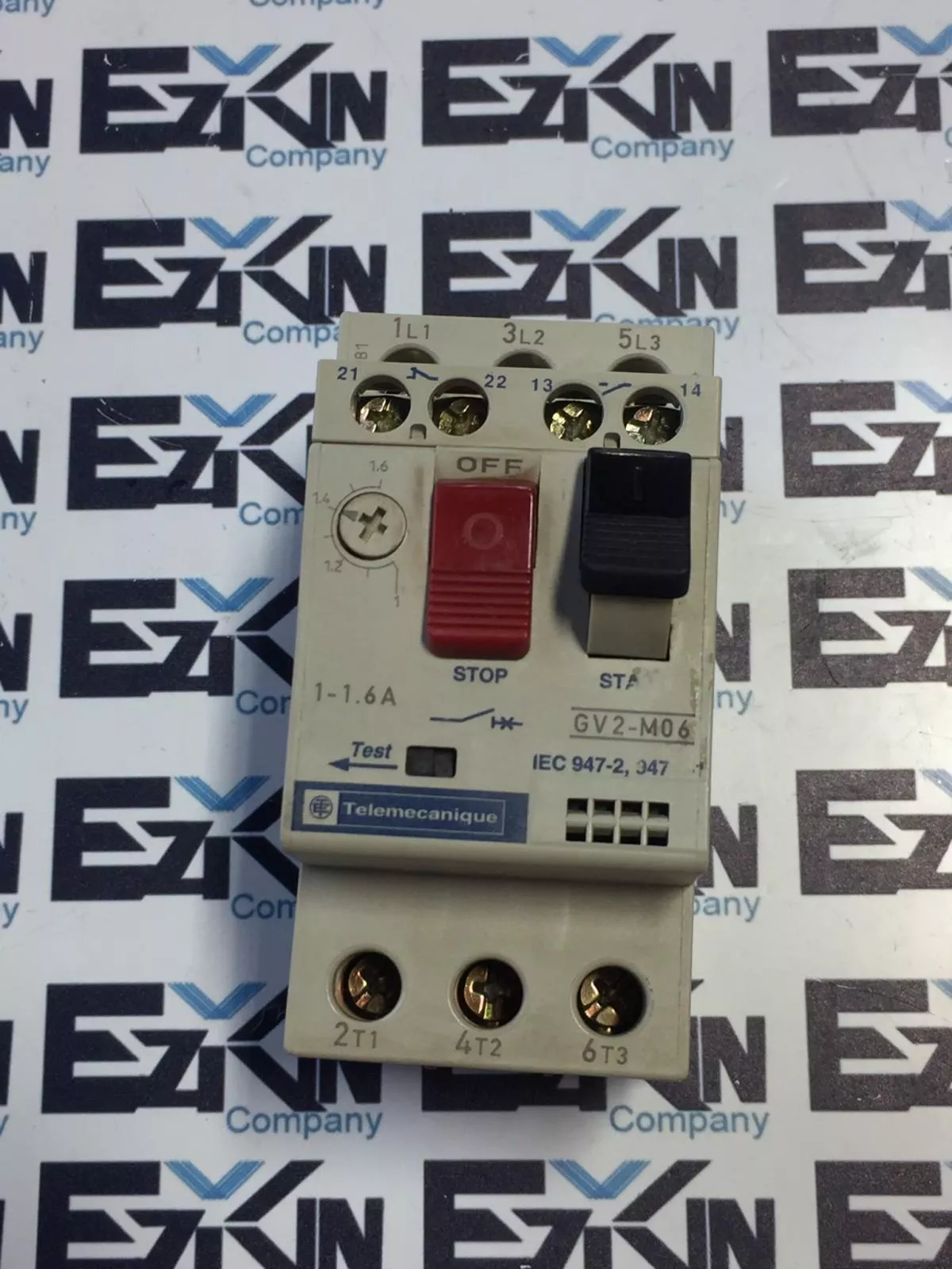 Telemecanique GV2-M06 Manual Motor Starter 690VAC Range 1-1.6A 