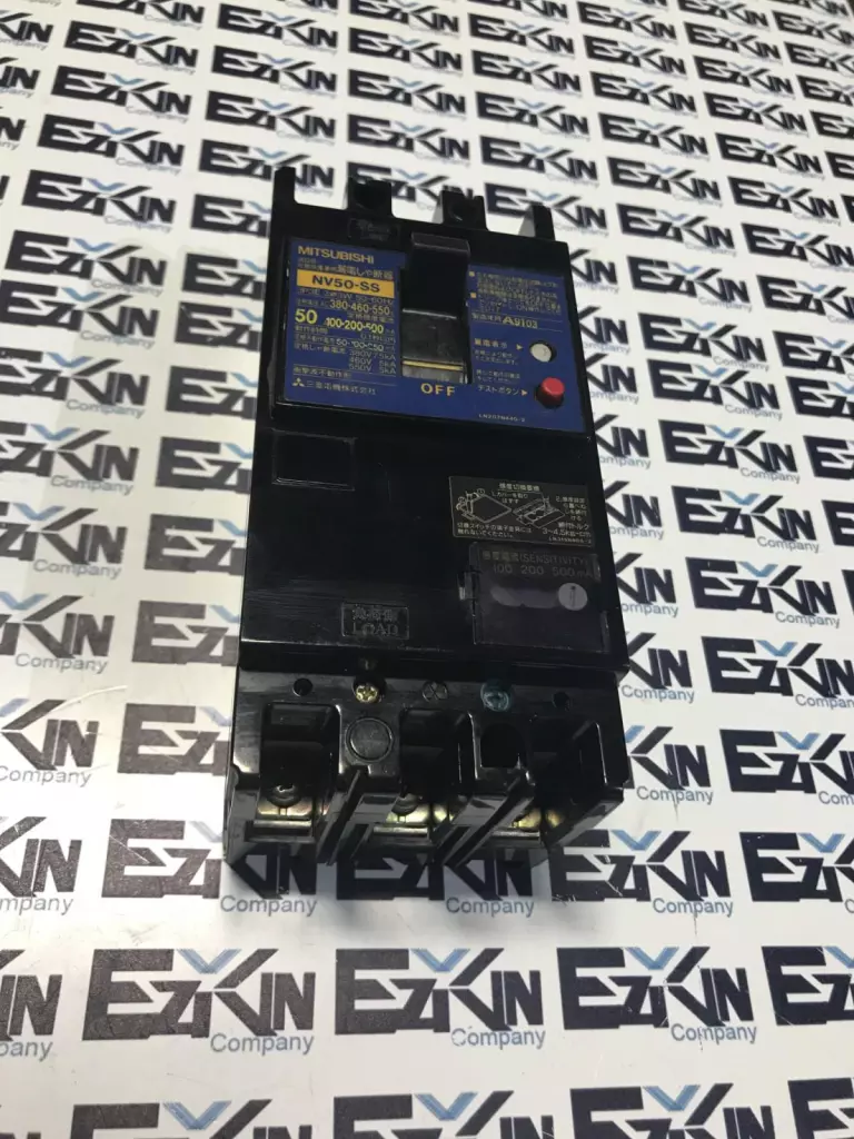 Mitsubishi NV50-SS 3-Pole Circuit Breaker, 50A 550V 