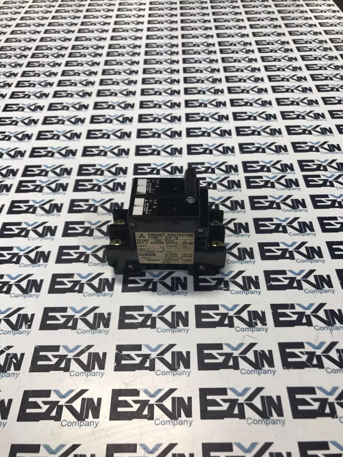 Mitsubishi CP-B 2-Pole Circuit Protector, 3A 250VAC 