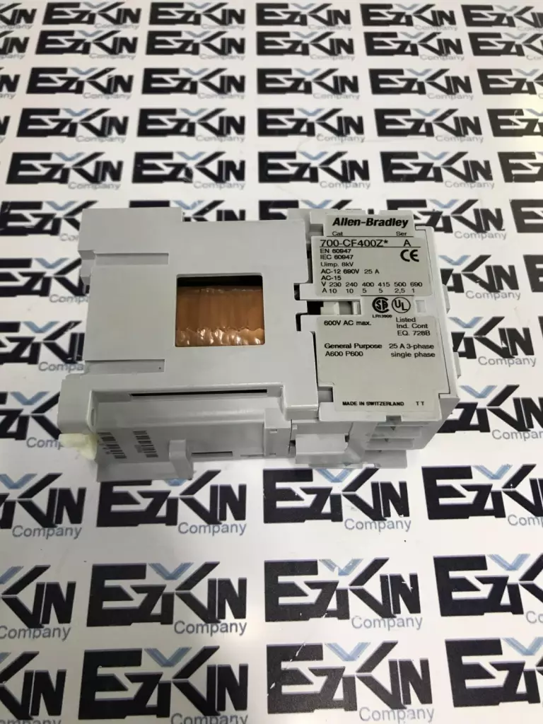 Allen-Bradley 700-CF400Z*  SER A CF 40E Contactor 600VAC 25Amp 