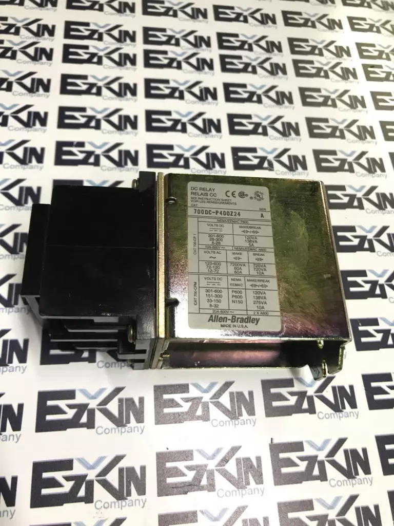 Allen-Bradley 700DC-P400Z24 SER.A Direct Drive™ DC Relay, 600VDC 10A 