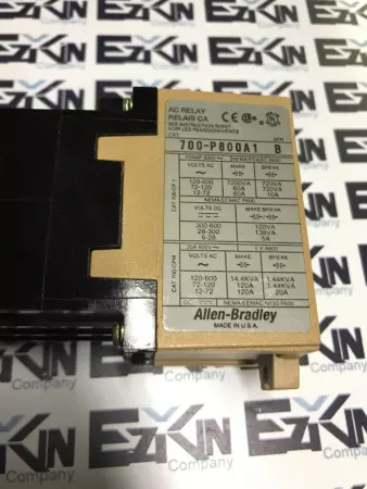 Allen-Bradley 700-P800A1 SER.B AC Relay 120V Coil 