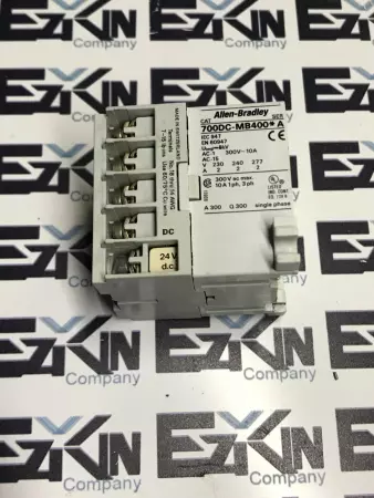ALLEN BRADLEY 700DC-MB400*  SER.A CONTACTOR 300V 10A