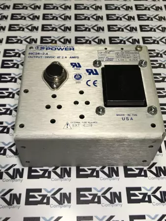 International Power IHC24-2.4 Power Supply  100-240VAC 1.5-0.75Amp  24VDC 2.4Amp 