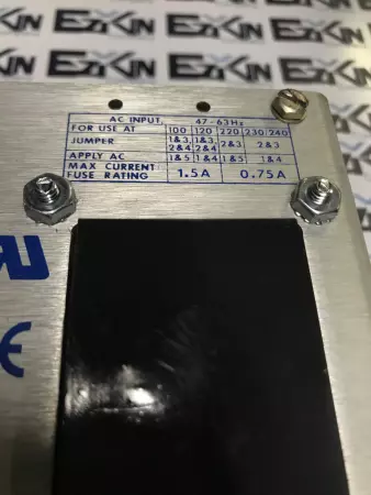 International Power IHC24-2.4 Power Supply  100-240VAC 1.5-0.75Amp  24VDC 2.4Amp 