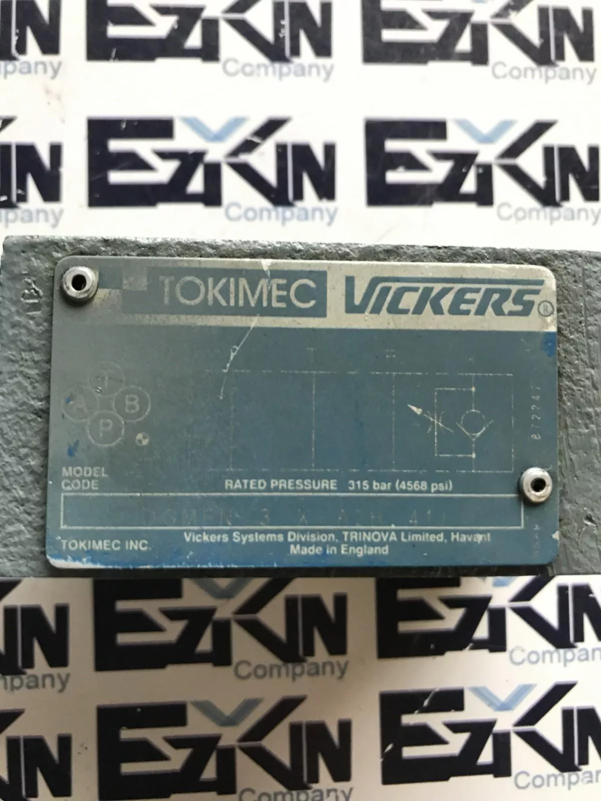 Vickers DGMEN3XA2H41J Tokimec Check Valve 