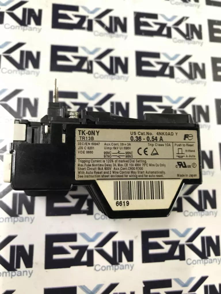 Fuji Electric TK-ONY TR13B Overload Delay, 0.36-0.54A 600VAC 