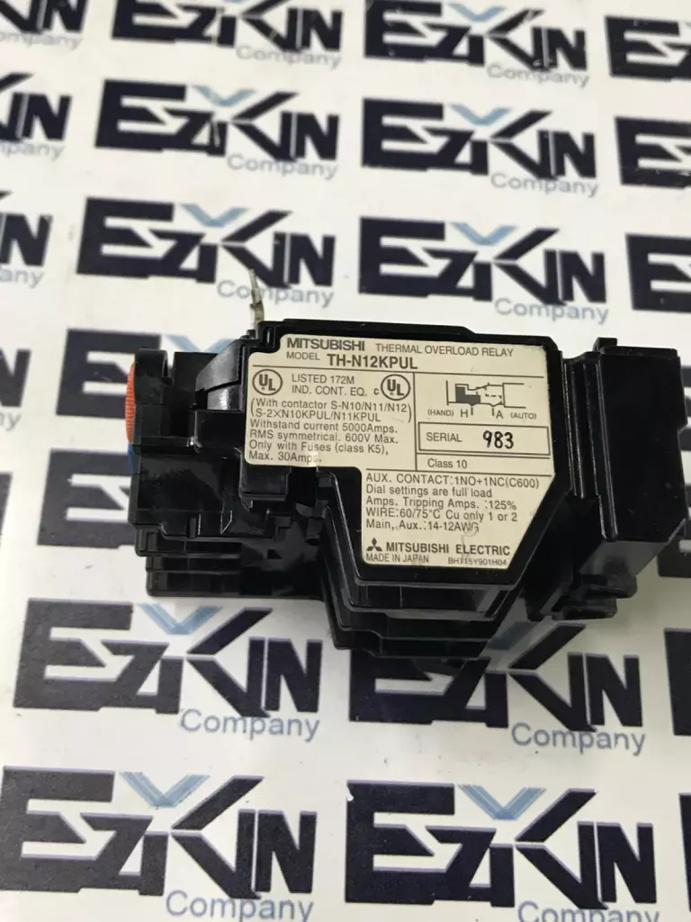 Mitsubishi Electric TH-N12KPUL Overload Relay, 0.28-0.42 600VAC 