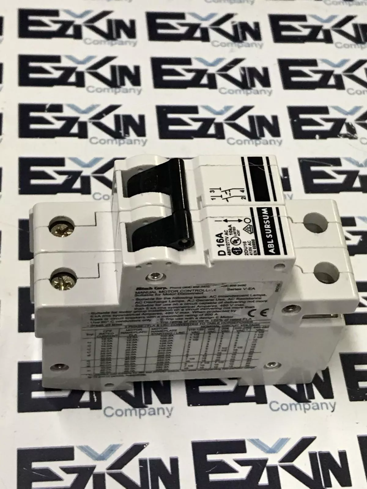 ABL Sursum D16A  2DU16 2-Pole Circuit Breaker, 16A 480Y/277VAC 