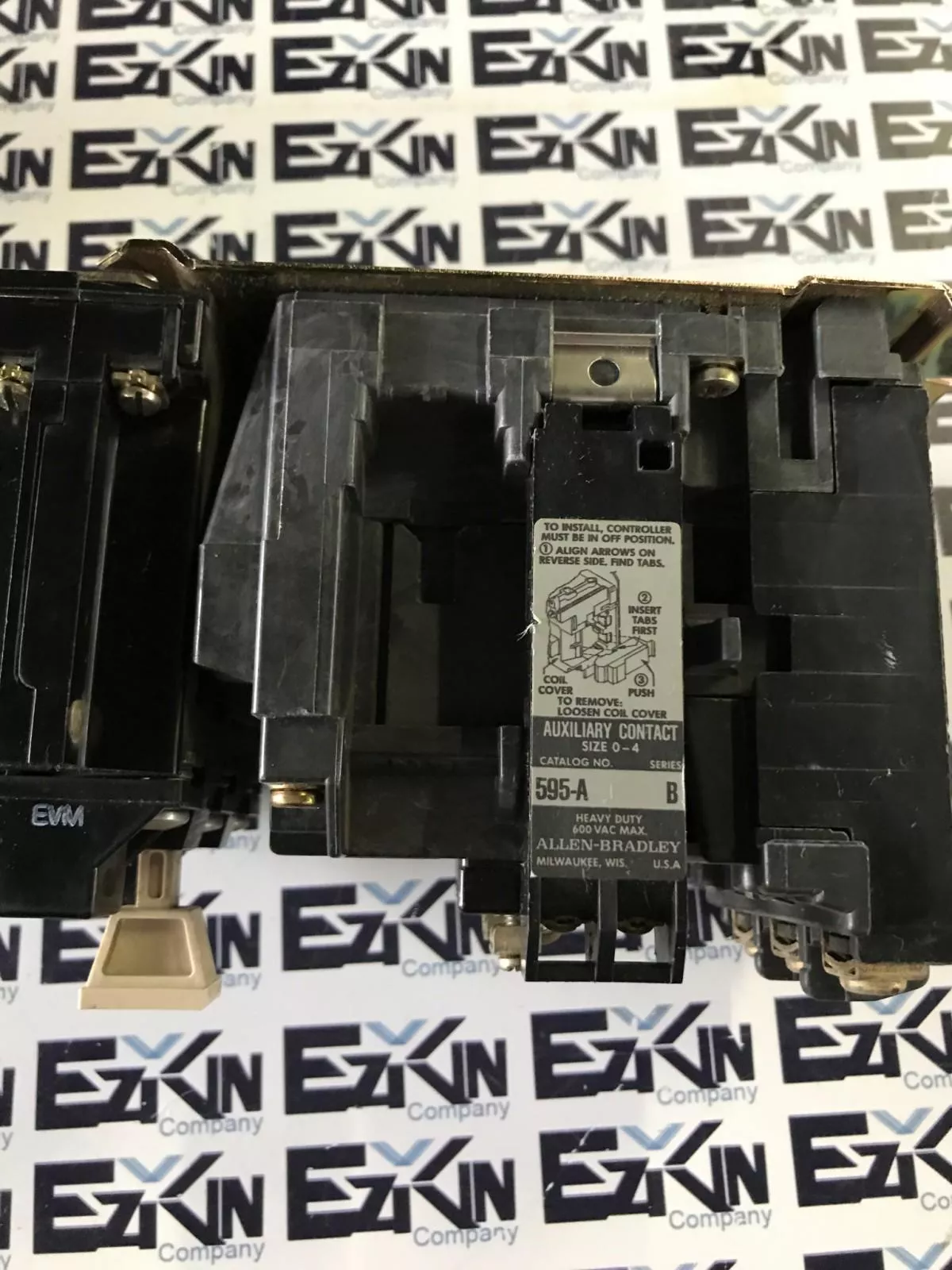 Allen-Bradley 509-A0D SER.B Motor Starter Size 0 W/592-B0W16 Overload Relay 