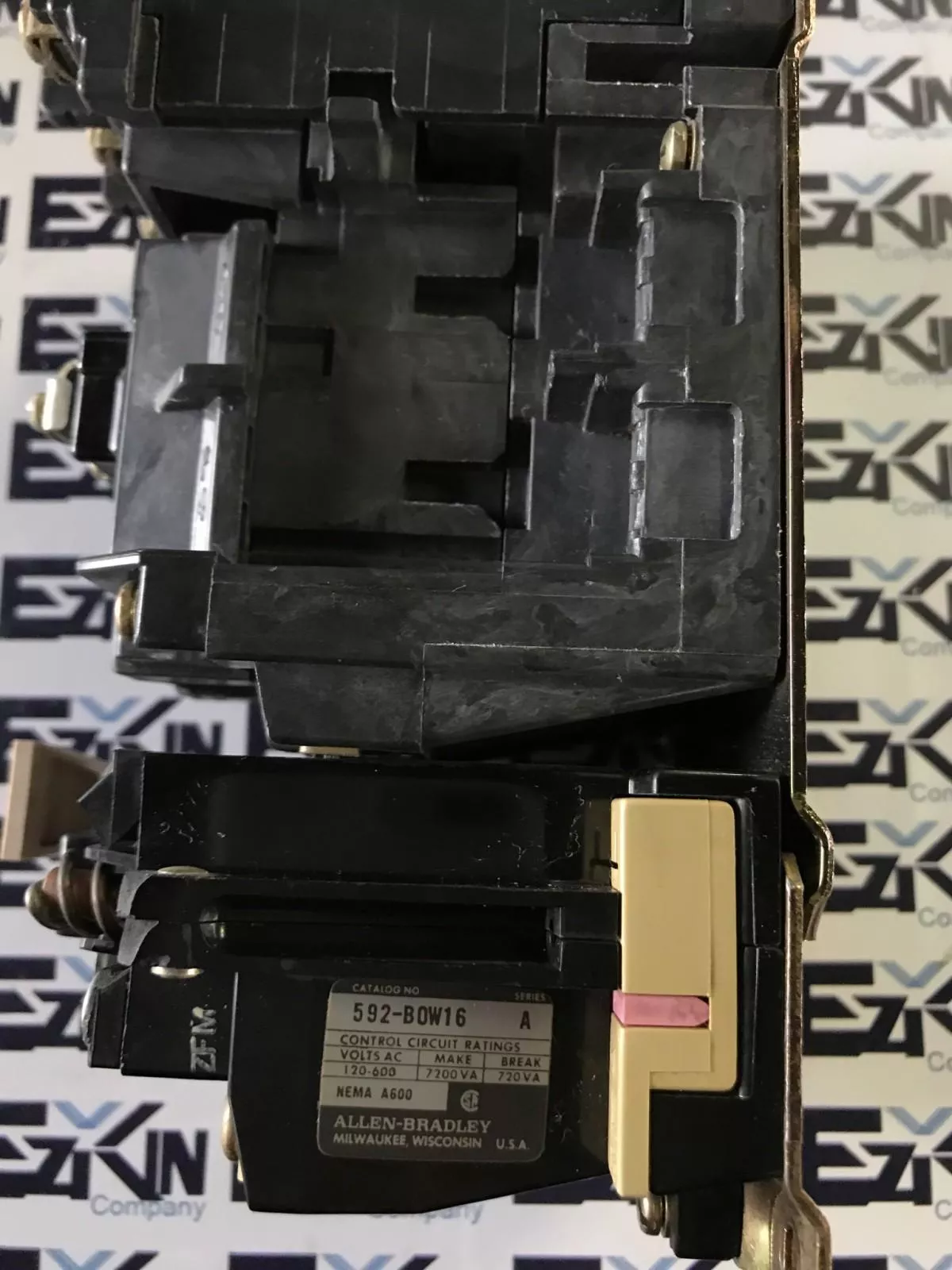 Allen-Bradley 509-A0D SER.B Motor Starter Size 0 W/592-B0W16 Overload Relay 