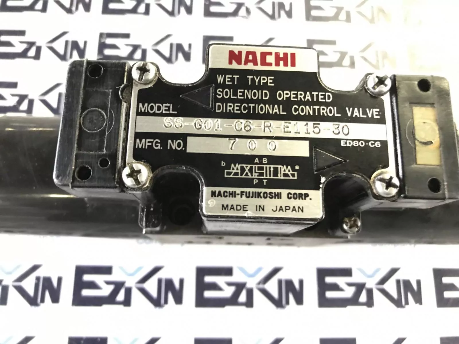 Nachi SS-G01-C6-R-E115-30 Solenoid Directional Control Valve 