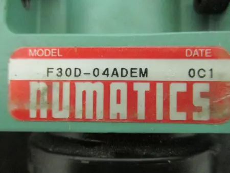  Numatics F30D-04ADEM PNEUMATIC Filter TESTED 