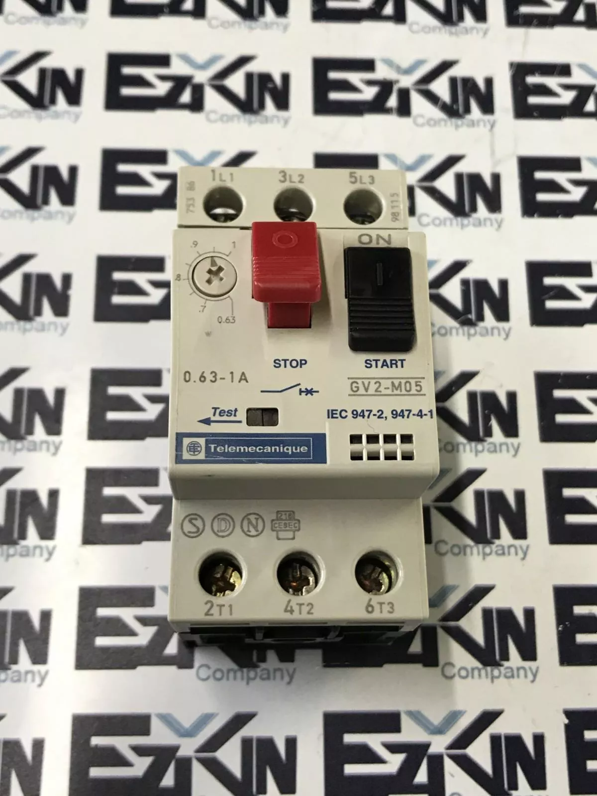 Telemecanique GV2-M05 Motor Starter/Overload Protector, 600V 0.63-1A 