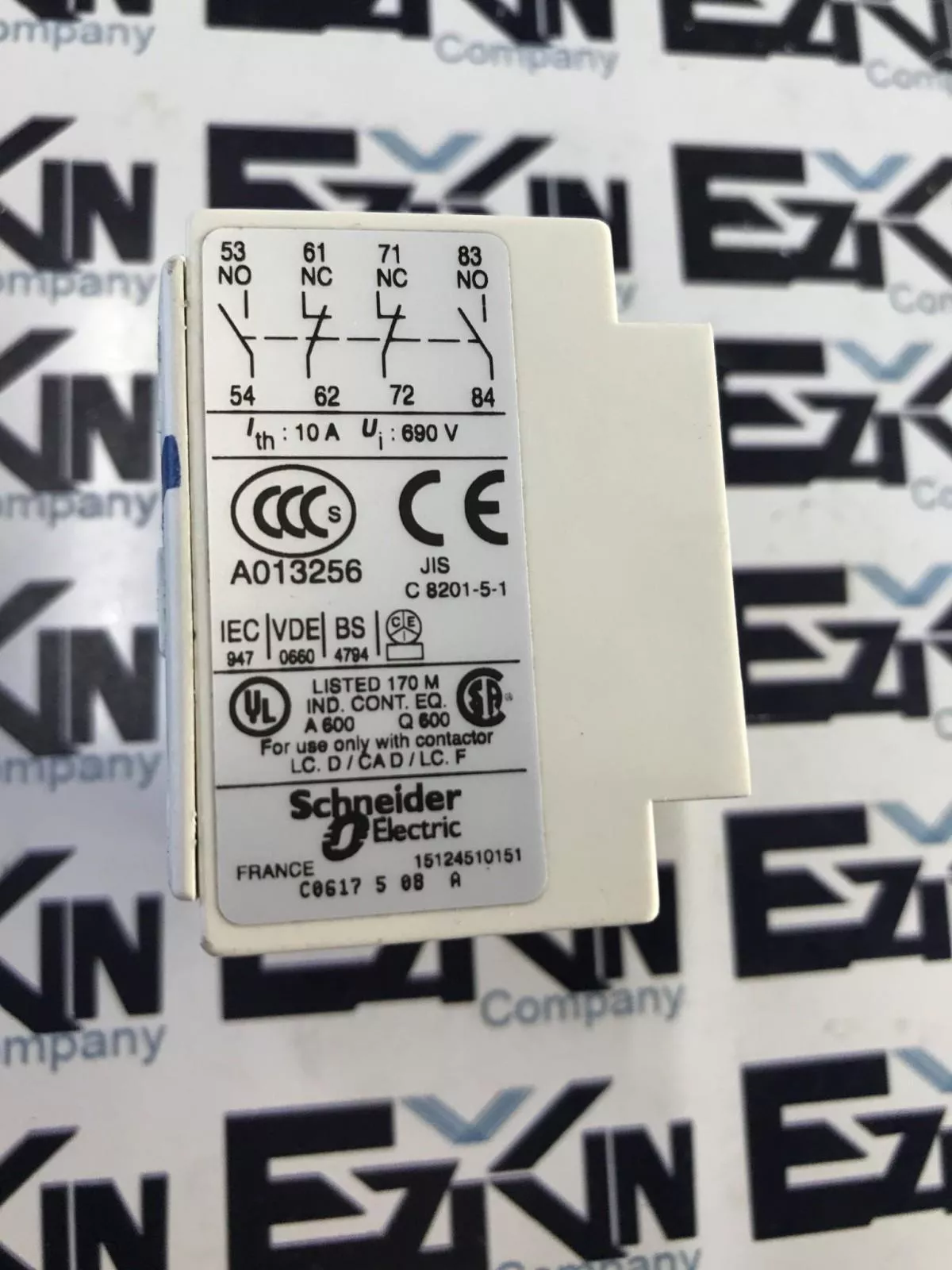 Telemecanique LADN22 LA1 DN22 Auxiliary Contact Block, 690V 10A 