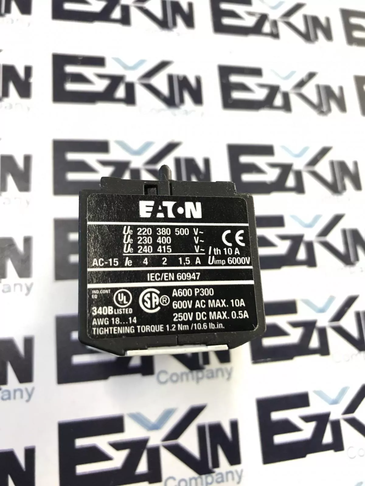 Eaton XTMCX FA04 Auxiliary Contact, 600VAC 10A 250VDC 0.5A 