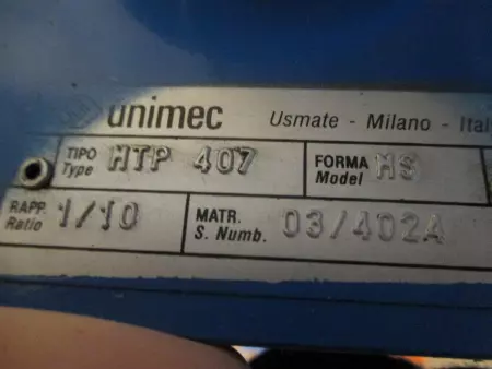 Unimec MTP407 Screw Jack, 10:1 Ratio 
