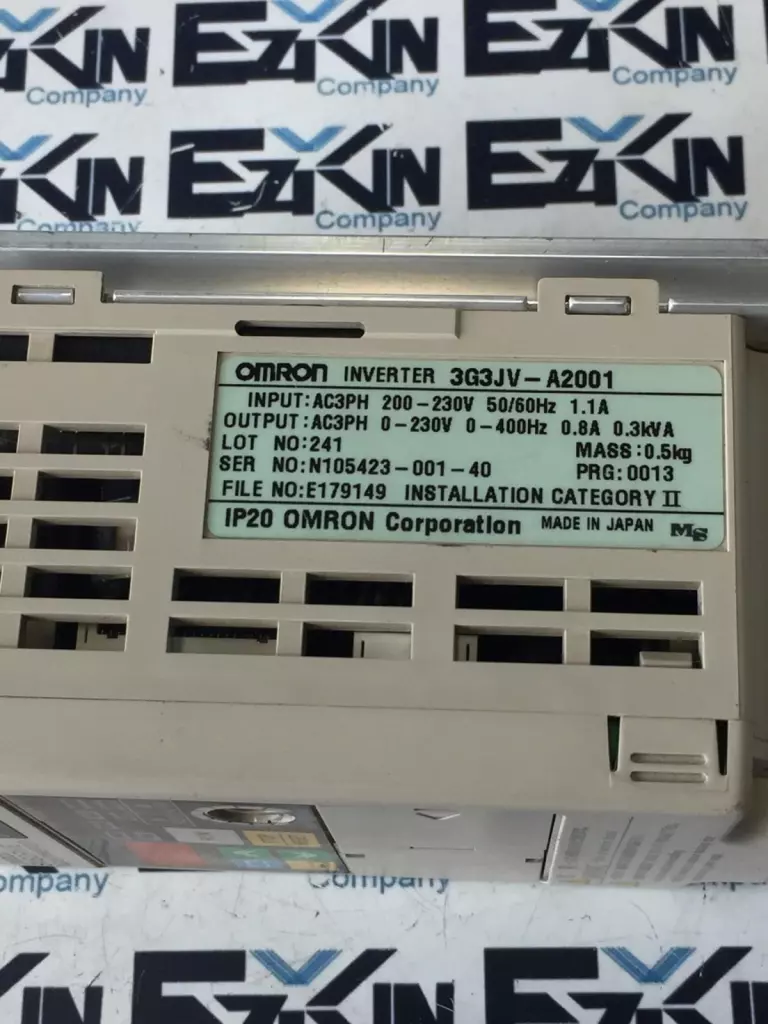 Omron 3G3JV-A2001 SYS Drive Inverter 0.1kW (Knob Missing) 