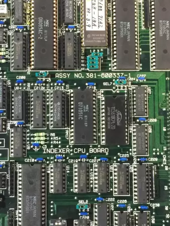 Tokyo Electron Tel 308-600337-1 Indexer CPU Board 