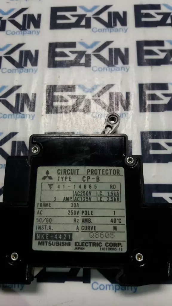 Mitsubishi NKE-4421 1-Pole Circuit Protector, 250V 3Amp 