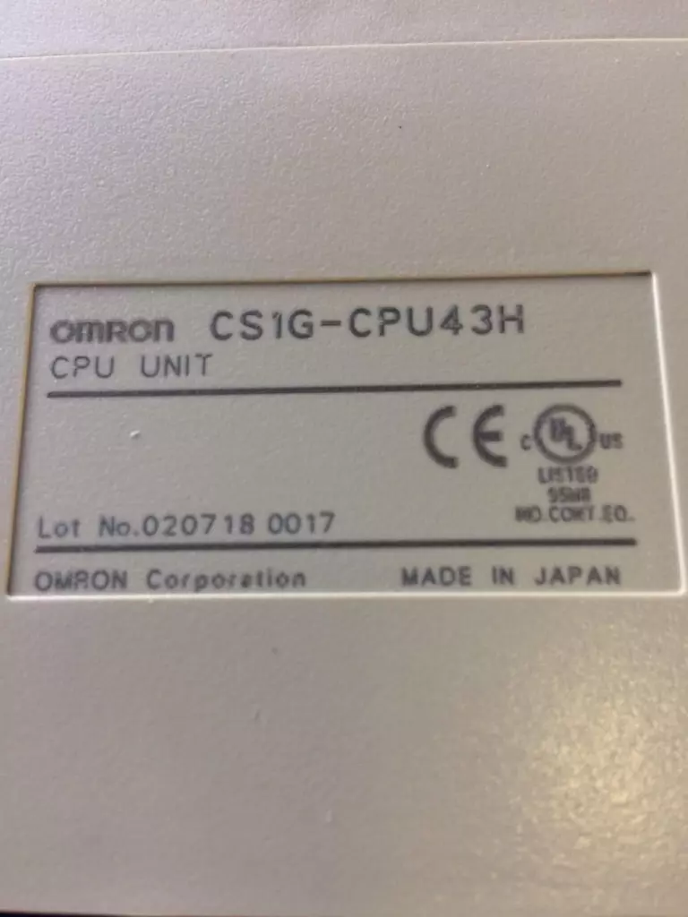 Omron CS1G-CPU43H CPU Unit 